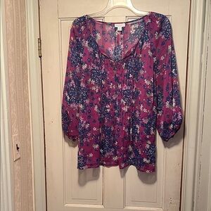 Charter Club Floral Blouse